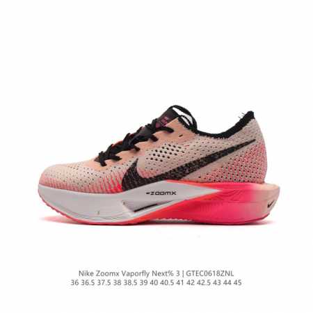 真标 耐克 马拉松3代 三代男女鞋 钻石后跟太帅了！Nike 顶级缓震 新鞋亮相！Nike Zoomx Vaporfly Next% 3 运动缓震慢跑鞋。鞋面由 - 点击图像关闭