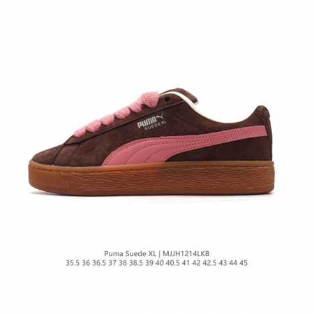 彪马 Puma 休闲板鞋 Suede Xl系列经典翻毛皮厚底防滑耐磨舒适透气运动鞋 新年穿有型 时尚 穿搭 球鞋 穿搭 时尚 潮流 面包鞋 Puma面包鞋， - 点击图像关闭