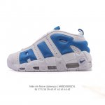耐克 Nike Air More Uptempo '96 皮蓬全掌气垫男女子运动鞋厚底增高缓震慢跑鞋。续写 20 世纪 80 年代和 90 年代篮球运动飞速发展