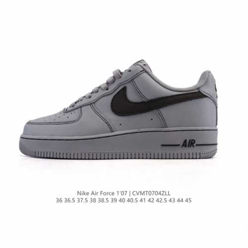 真标 耐克 Nike Air Force 1 '07 Low 空军一号含气垫 小白鞋 低帮百搭厚底增高休闲运动板鞋。柔软、弹性十足的缓震性能和出色的中底设计，横