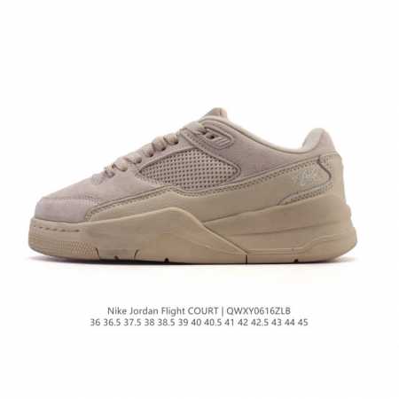 耐克 Nike 乔丹 Jordan Flight Court 时尚休闲 防滑耐磨 低帮运动鞋 复古篮球鞋 男女同款 Jordan 新鞋型 又来了！新配色曝光！滑 - 点击图像关闭
