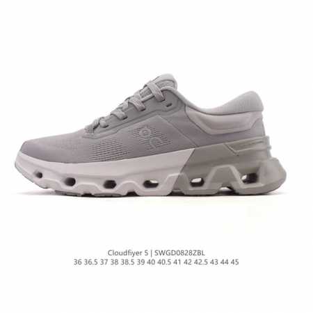 新品公司级 On昂跑 Cloudflyer 5 Wmns 舒适百搭防滑耐磨 低帮跑步鞋 On昂跑Cloudflyer 5 运动鞋云端漫步的支撑专家。轻量化设计： - 点击图像关闭