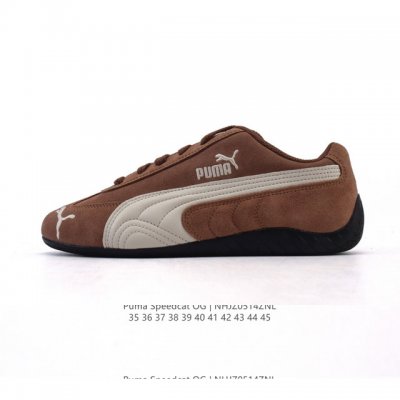 公司级 Puma Speedca Og 彪马极速赛车系列低帮德训风拼接复古百搭休闲运动赛车鞋 鞋款从80、90年代赛车手所穿的防火赛车鞋为原型，鞋身线条模仿了赛