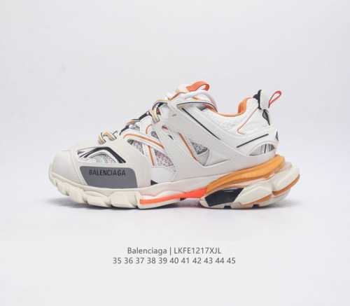 公司级法国高端奢侈品牌-巴黎世家balenciaga Track Trainers 3 0代复古野跑姥爹潮流百搭慢跑鞋 原版一致配件防尘袋及附送鞋带 全部采用原