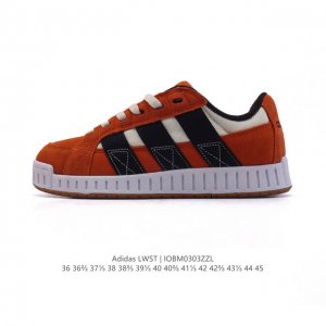 140 【新品】阿迪达斯 （Adidas）Originals三叶草2025年男女Lwst休闲鞋舒适百搭 防滑耐磨 低帮 板鞋 男女同款 棕色，帆布+麂皮的结合品