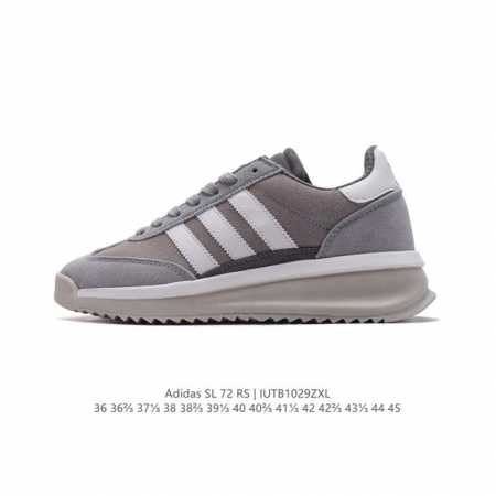 阿迪达斯Adidas SL 72 SHOES 经典复古薄底运动鞋 T头鞋 三叶草复古休闲跑步鞋休闲运动鞋 这款经典运动鞋携复古型格，来访你的活力日常 采用舒爽帆 - 点击图像关闭