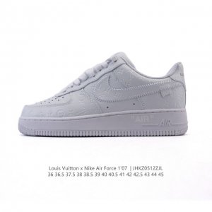 公司级 Louis Vuitton X Nike Air Force 1 Low 路易威登联名 小白鞋 耐克 空军一号低帮百搭休闲运动板鞋。柔软、弹性十足的缓震