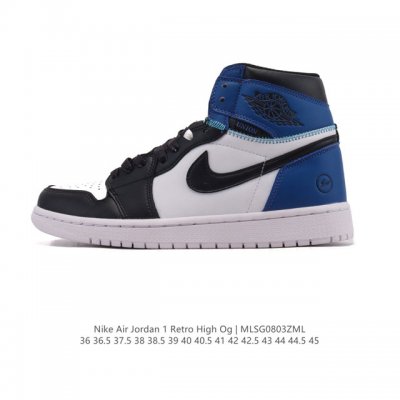 公司级 耐克 男女款运动板鞋 Nike Air Jordan 1 Retro High Og 乔丹一代Aj1 乔1 Aj1 篮球鞋复刻运动鞋。皮面高帮板鞋的设计