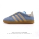 160 【公司级】阿迪达斯 Adidas Originals Gazelle Indoor复古三叶草防滑透明橡胶板鞋经典运动鞋。这款经典鞋,忠于原版设计,缀撞色