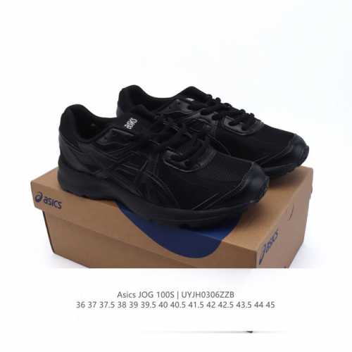 150 【公司级】亚瑟士（Asics）跑步鞋男女鞋 Jog 100S 宽楦4E舒适透气运动 复古百搭 网布人造革防滑 低帮 休闲跑步鞋 男女同款 Jog100S