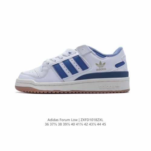 Adidas 阿迪达斯 三叶草 Forum Low 男女运动鞋 摩登演绎篮球风的经典鞋。英文的“Forum”，是进行表达的场所，在这里，可以释放自己的热情，阐述