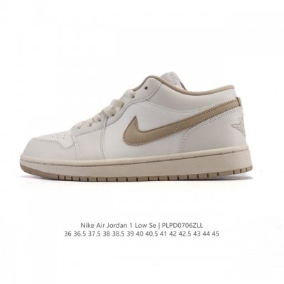 真标 耐克 乔丹Air Jordan 1 Low Aj1 乔1 乔丹1代Aj1 低帮复古文化休闲运动篮球鞋。从1985 年面世的元年款汲取设计灵感，采用简洁大方