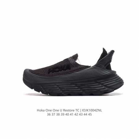 公司级 Hoka One One Restore 弹性舒适减震防滑 低帮 涉溪鞋 休闲跑步鞋 男女同款 一脚蹬 沙滩凉拖鞋。简评一下：1.做工：很细致，没发现溢 - 点击图像关闭