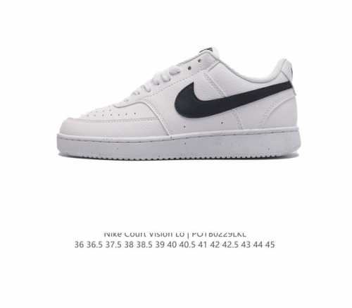 耐克nike Court Vision Lo校园风低帮复古篮球板鞋女运动鞋 延续 年代复古篮球鞋 添加学院风细节 皮革组合鞋面 利落风格 重现复古篮球风范 鞋头