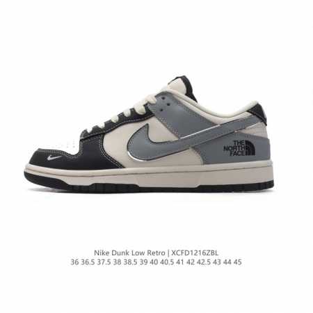 真标 耐克 男女鞋 Nike Dunk Low 运动鞋复古板鞋，北脸 北面联名。尽情迈步，彰显个性风采。采用柔软皮革鞋面，经久耐穿，塑就如元年款 Dunk 般的 - 点击图像关闭