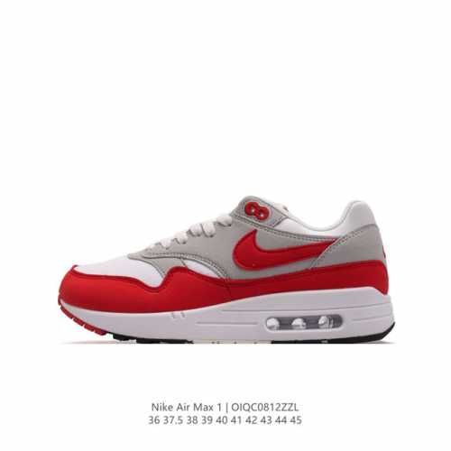耐克 Nike Air Max 1 男女子运动鞋厚底增高气垫老爹板鞋 从法国建筑中汲取的设计灵感，兼具运动风范和时尚格调，是此系列起初搭载 Air 的鞋款。疾速