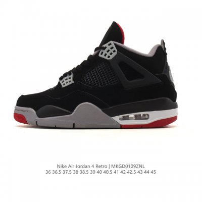 公司级 耐克 Nike Air Jordan 4 Retro Og迈克尔 乔丹Aj4代乔4 低帮复古休闲运动文化篮球鞋。秉承轻量化的速度型篮球鞋设计思想完成设计
