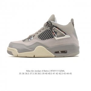 公司级 耐克 Nike Air Jordan 4 Retro Og迈克尔 乔丹Aj4代乔4 低帮复古休闲运动文化篮球鞋。秉承轻量化的速度型篮球鞋设计思想完成设计