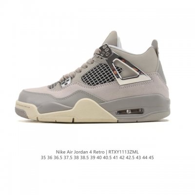 公司级 耐克 Nike Air Jordan 4 Retro Og迈克尔 乔丹Aj4代乔4 低帮复古休闲运动文化篮球鞋。秉承轻量化的速度型篮球鞋设计思想完成设计