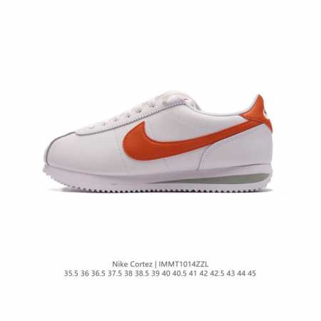 新款 耐克 Nk Classic Cortez Leather 阿甘复古初代皮革运动慢跑鞋。Nike Classic Cortez 鞋款是 Nike 元年款跑步 - 点击图像关闭