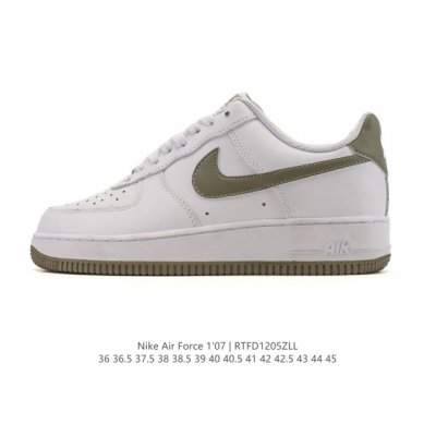 耐克 Nike Air Force 1 '07 Low 空军一号含气垫 低帮 小白鞋 百搭厚底增高休闲运动板鞋。柔软、弹性十足的缓震性能和出色的中底设计，横跨复
