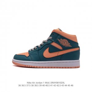 特价头层皮 耐克 Nike Air Jordan 1 Mid 男女子篮球鞋时尚轻盈板鞋aj1乔1运动鞋 乔丹一代 高帮复古休闲篮球鞋 。Air Jordan 1