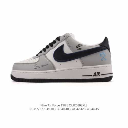 公司级 耐克 Nike Air Force 1 '07 Low 空军一号含气垫 小白鞋 低帮百搭厚底增高休闲运动板鞋。柔软、弹性十足的缓震性能和出色的中底设计，