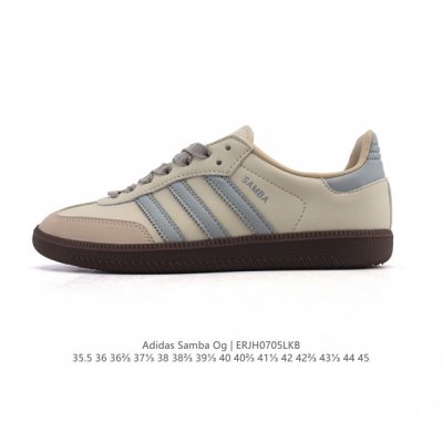 性价比版本 头层皮 阿迪达斯 德训鞋 Adidas Originals Samba Og Shoes 经典运动鞋小白鞋 T头鞋 男女士板鞋 彰显休闲摩登风情的时