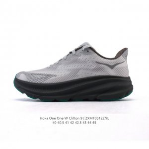 公司级 Hoka One One 升级款 Clifton 9 克利夫顿9代 男士休闲跑步鞋轻量缓震运动鞋。此次，Clifton 9 厚了也轻了。非凡脚感，更厚更