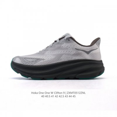 公司级 Hoka One One 升级款 Clifton 9 克利夫顿9代 男士休闲跑步鞋轻量缓震运动鞋。此次，Clifton 9 厚了也轻了。非凡脚感，更厚更