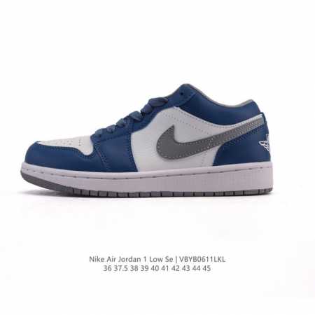 耐克 乔丹Air Jordan 1 Low Aj1 乔1 乔丹1代Aj1 低帮复古文化休闲运动篮球鞋。从1985 年面世的元年款汲取设计灵感，采用简洁大方的经典 - 点击图像关闭