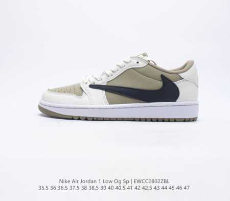 再度当红嘻哈歌手特拉维斯·斯科特Travis Scott x Nike Wmns Air Jordan 1 Low OGOliveAJ1乔丹一代经典低帮文化 - 点击图像关闭