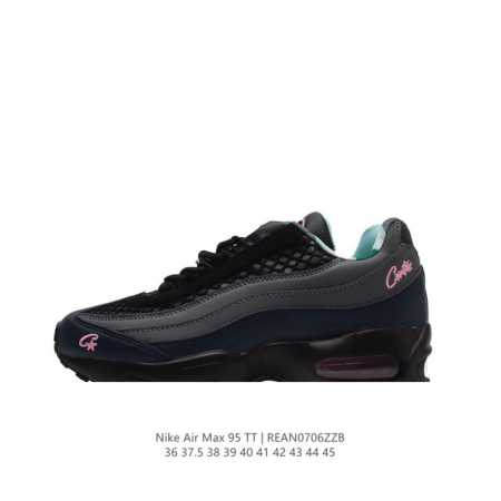 NIKE 耐克 Air Max 95 潮流百搭 气垫缓震慢跑鞋 休闲防滑运动鞋！Nike耐克跑步鞋经典透气舒适运动鞋休闲鞋。为了迎接今年的世界地球日，Nike - 点击图像关闭