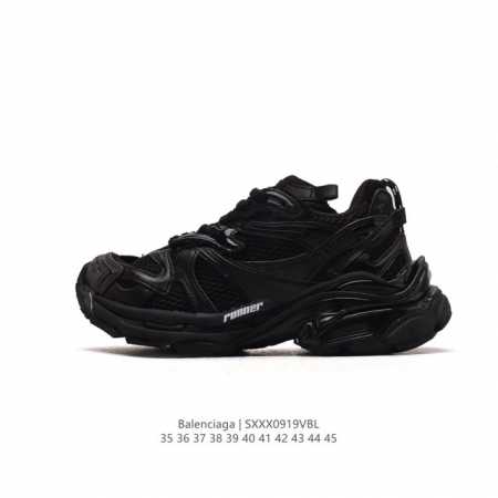 公司级 独家实拍 Ok扫描版本 新款balenciaga 巴黎世家-Runner 2.0运动老爹鞋。通过溢胶、做旧、缝线等细节，展示了设计师 Demna 的运动 - 点击图像关闭