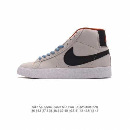 Nike耐克 Sb Blazer Zoom Mid 经典运动休闲鞋滑板鞋开拓者高帮滑板鞋运动休闲鞋男女滑板鞋锐意革新经典篮球鞋。设计灵感源自 Grant Tay - 点击图像关闭