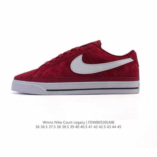 特价 耐克Nike Court Legacy 运动鞋融合经典复古款式与时尚街头风格设计，向网球文化的辉煌历史致敬。 皮革鞋面经久耐穿，易于清洁；精致缝线设计，营