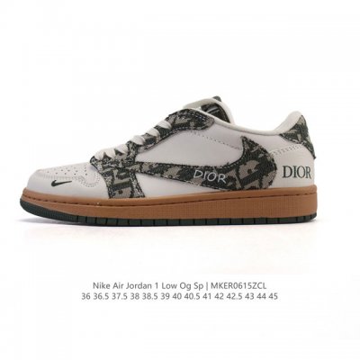 真标 耐克 Nike Air Jordan 1 Low Og Sp Military Blue Aj1乔1倒勾 2025年新款 蛇年新款 低帮篮球鞋 Aj1 乔