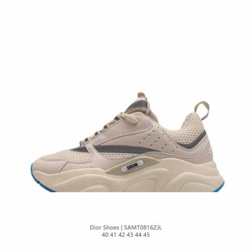 dior 迪奥 高奢品牌 彰显高级气质 Dior 运动鞋低帮系列复古百搭休闲鞋时尚慢跑鞋厚底老爹鞋。 码数：40-45 编码：Samt0816Zjl