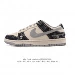 公司级 耐克 Nike Dunk Low Retro 运动鞋复古滑板鞋 路易威登联名。作为 80 年代经典篮球鞋款，起初专为硬木球场打造，后来成为席卷街头的时尚