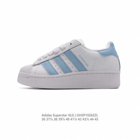 真标 阿迪达斯 三叶草Adidas Originals Superstar XLG 贝壳头系列低帮厚底松糕经典百搭休闲运动板鞋。当你试图定义adidas Sup - 点击图像关闭