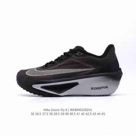 Nike耐克Zoom Fly 6 马拉松碳板米黑跑步鞋男女鞋Fn8455-001春新款男女子Zoom Fly 6 Prm缓震轻便跑步鞋。这款鞋在继承了 Nike - 点击图像关闭