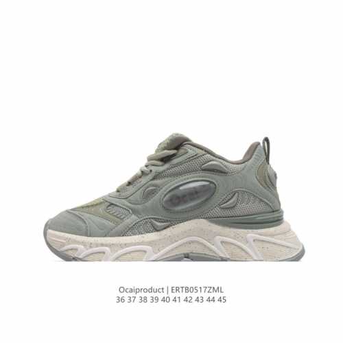 国潮新品 Ocai 复古鞋 Ocaiproduct 慢跑鞋 时尚休闲男女士运动鞋 厚底增高老爹鞋。这双鞋最近火了！整体上，不挑性别和穿搭。灰白的主色调，配长裤，