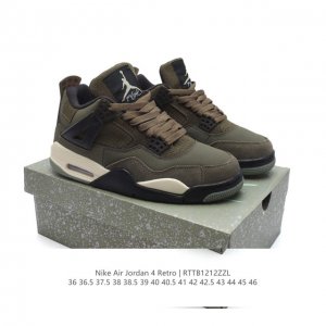 特价 耐克 Nike Air Jordan 4 Retro Og迈克尔 乔丹aj4代乔4 中帮复古休闲运动文化篮球鞋。秉承轻量化的速度型篮球鞋设计思想完成设计，