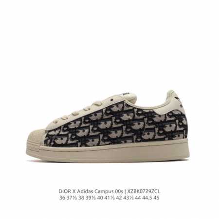 阿迪达斯 Adidas Superstar X Dior 迪奥联名贝壳头低帮休闲运动板鞋 货号：Ci6650 尺码：35-45 编码：Xzbk0729Zcl - 点击图像关闭