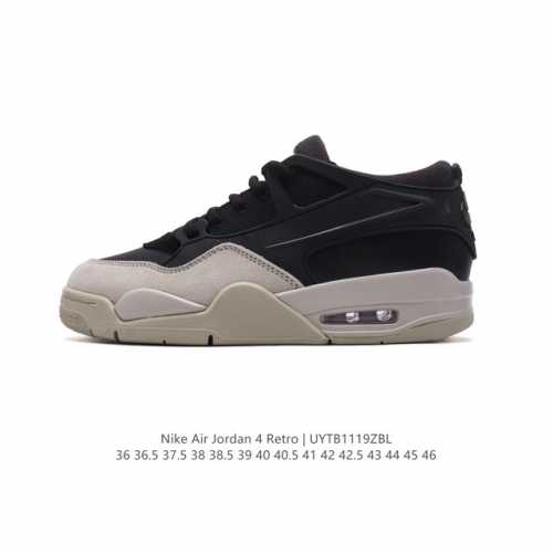 公司级 耐克 新款 Nike Air Jordan 4 Retro Og 低帮 迈克尔 乔丹aj4代乔4 复古休闲运动文化篮球鞋。秉承轻量化的速度型篮球鞋设计思
