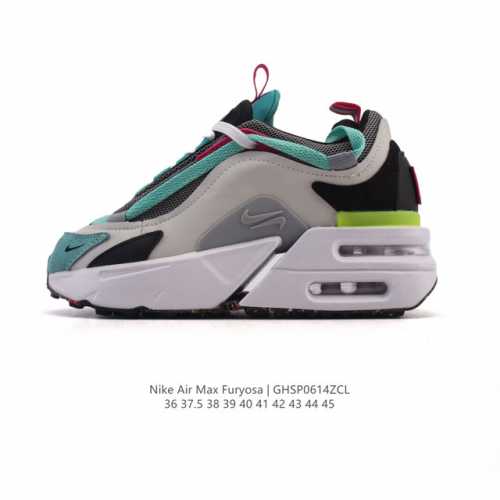 耐克 Nike Air Max Furyosa 男女子运动鞋气垫 厚底增高板鞋。采用灵感源自 90 年代疾速跑鞋的前卫外观，以新颖巧思大胆演绎时尚风范与舒适性能