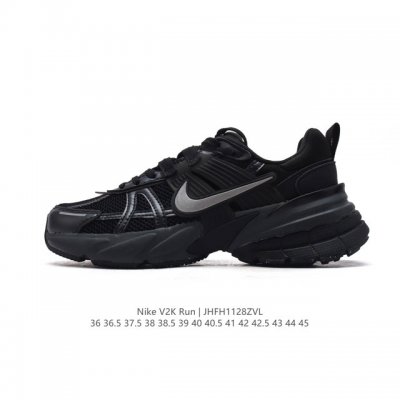 Nike 耐克 V2K Run 减震防滑 复古低帮运动跑步鞋 超火复古跑鞋，采用太空革组合呼吸网眼布鞋面材质，搭载正确4层组合底模，嵌入tpu加固稳定模块,双层