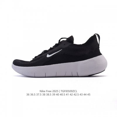新品 耐克 Nike Free 2025 男女子跑步训练鞋 Hf1078-002 Free 2025 公路运动跑步鞋，采用 Flyknit 飞织材料，助你在运动