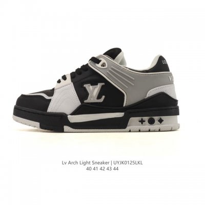 路易威登Louis Vuitton Arch Light Sneakers Lv真皮减震运动弓型复古老爹运动鞋。原装配件5D效果礼盒及全套原装配件包装物#支持感