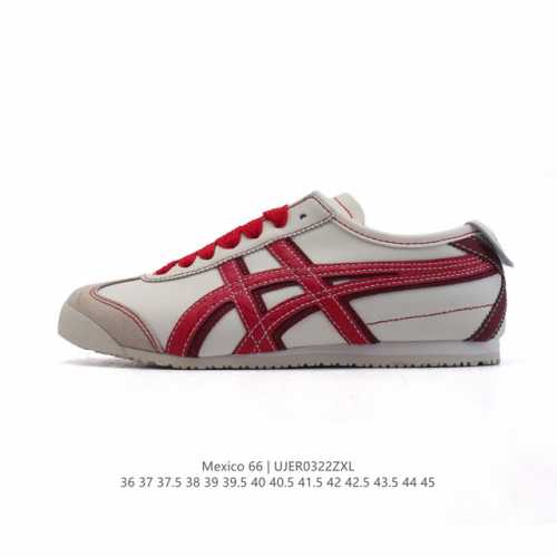 160 asics/亚瑟士 男女鞋真标半码制 配足弓鞋垫 日产经典老牌-鬼塚虎/Onitsuka Tiger Mexico 66经典墨西哥系列复古经典百搭板鞋休